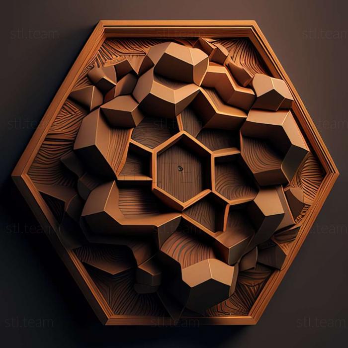 3D модель Гра Super Hexagon (STL)